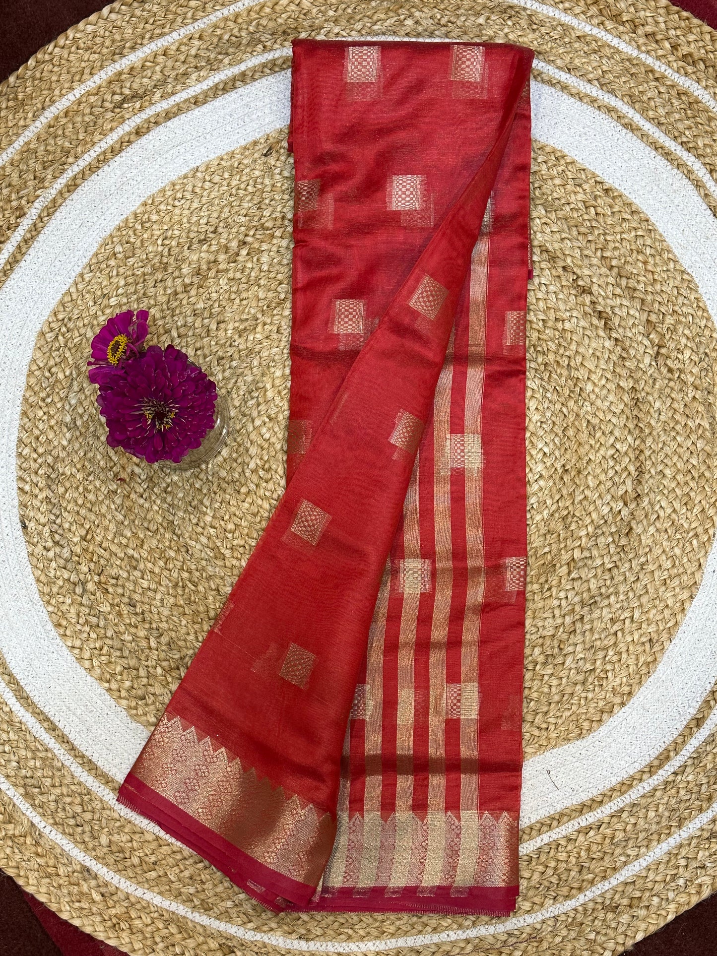 Red Sari Indian Saree S28