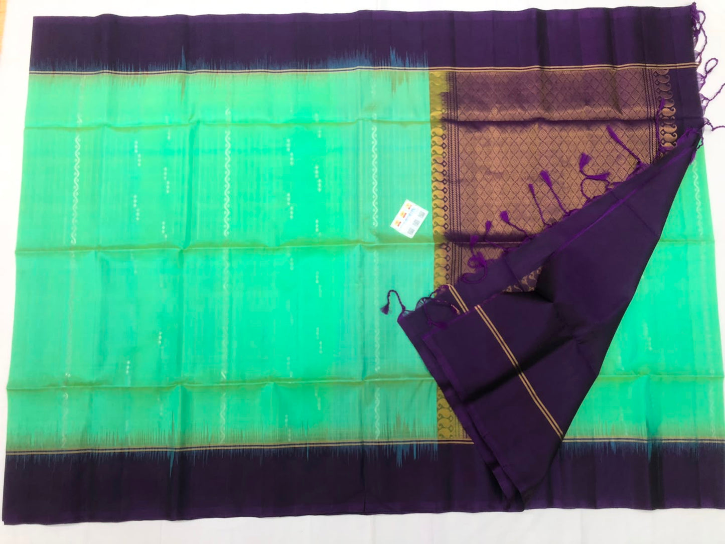 Pattu Soft Silk Indian Saree Pure Silk Sari Dark Green SS42