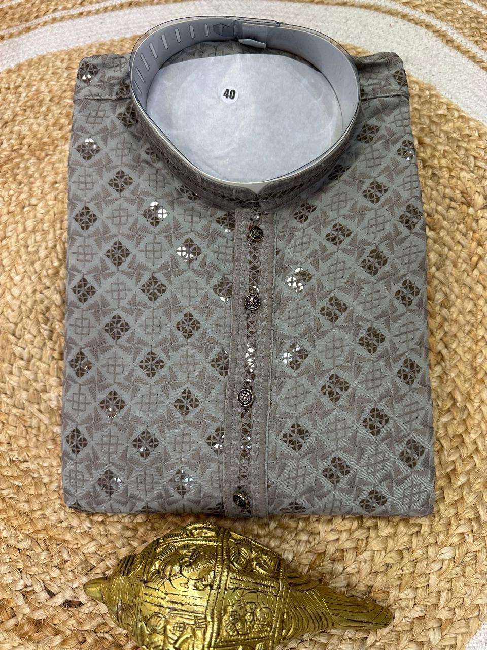 Yellow Men’s Kurta Indian Sherwani Bollywood outfit M15