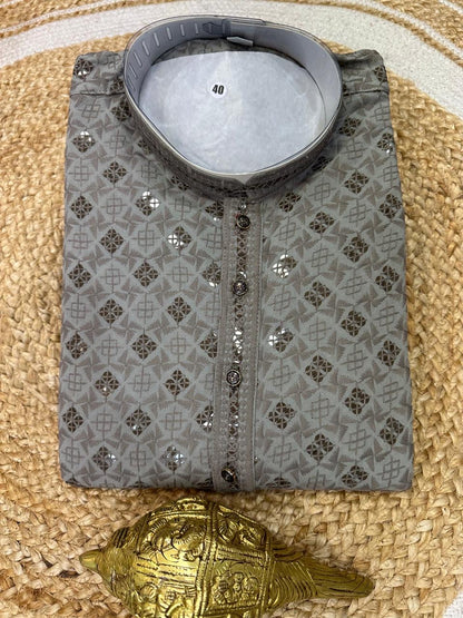 Yellow Men’s Kurta Indian Sherwani Bollywood outfit M15