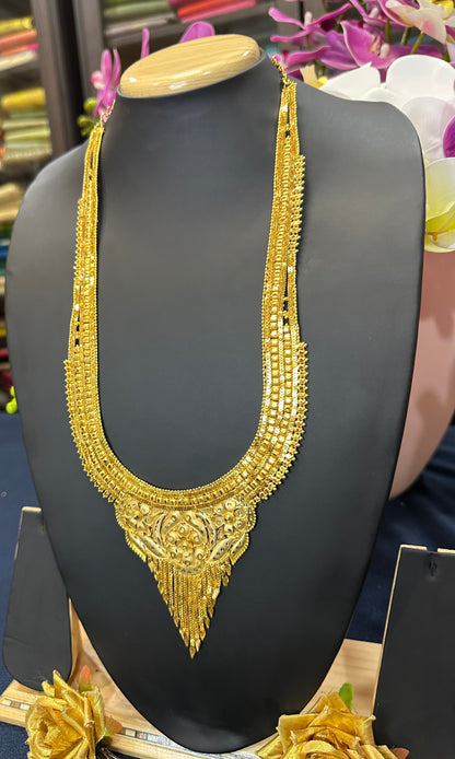 Forming Gold Indian Necklace Haram Jewellery N51