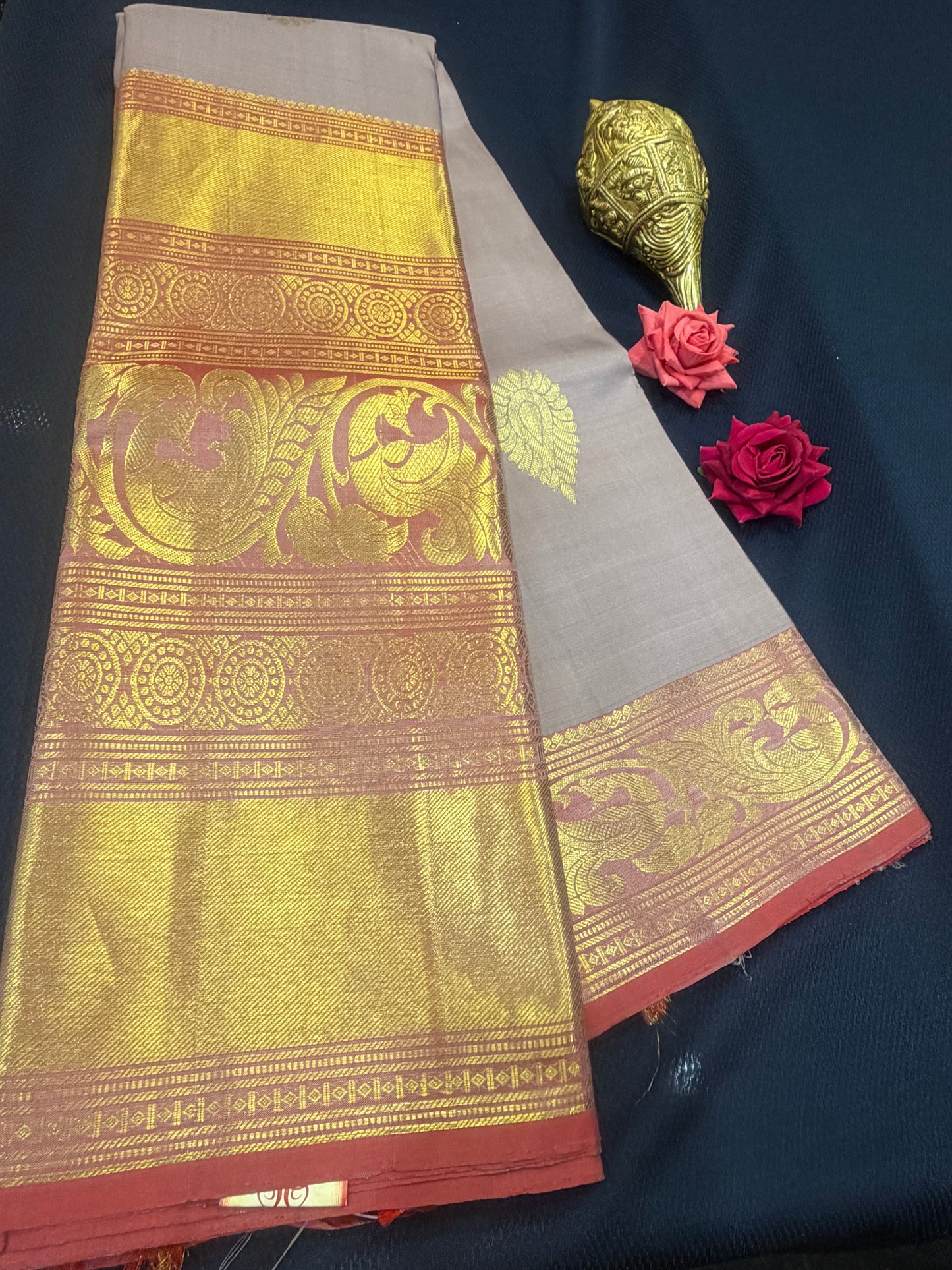 Kanchipuram Pure Silk Saree Kanjivaram Sari| SPK096