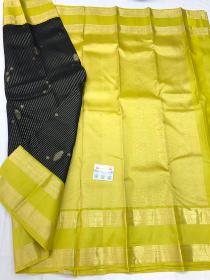 Vintage Kanchipuram Pure Silk Saree Bridal Kanjivaram Sari SPK305