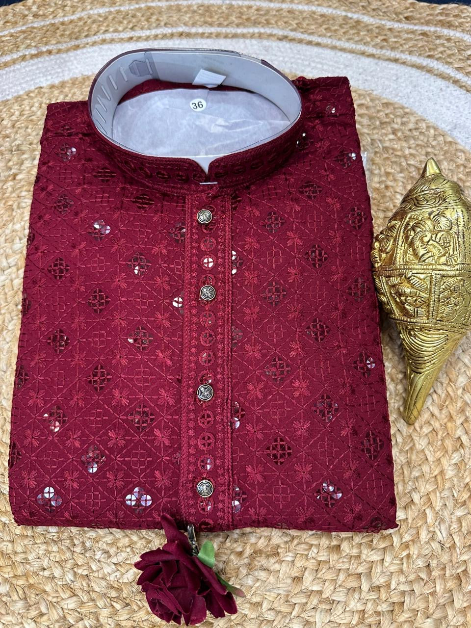 Light Blue Men’s Kurta Indian Sherwani Bollywood outfit M15