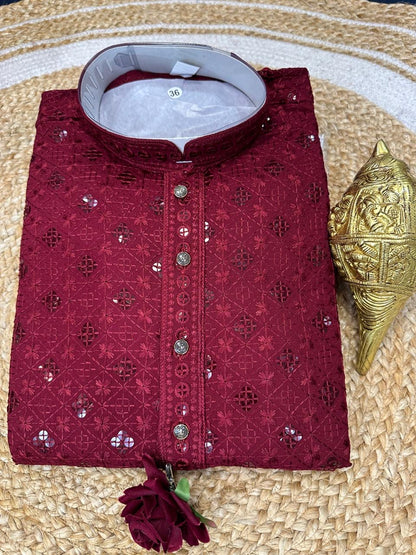 Light Blue Men’s Kurta Indian Sherwani Bollywood outfit M15