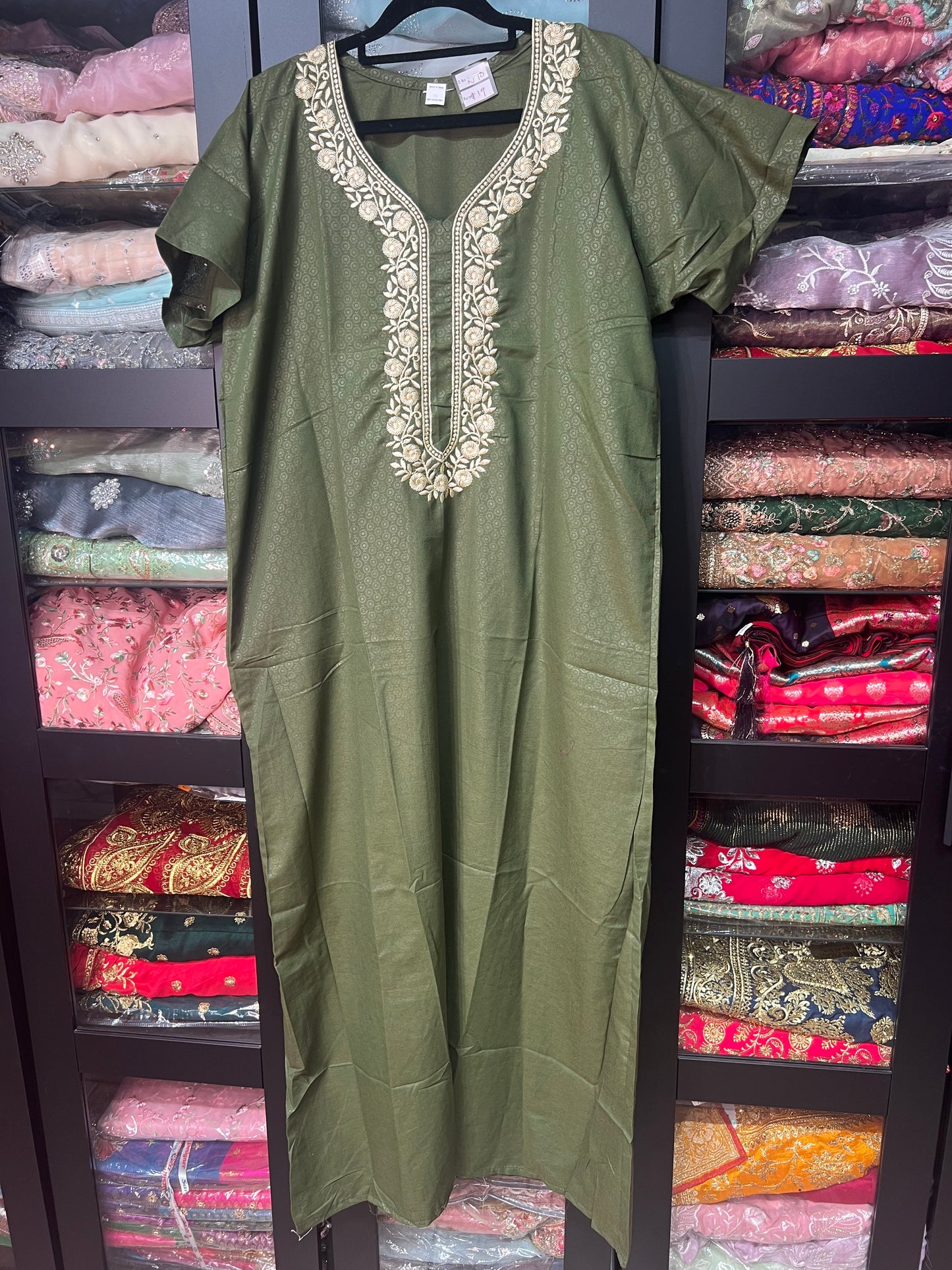 Free size Indian Cotton Nighty Nightgown NI10