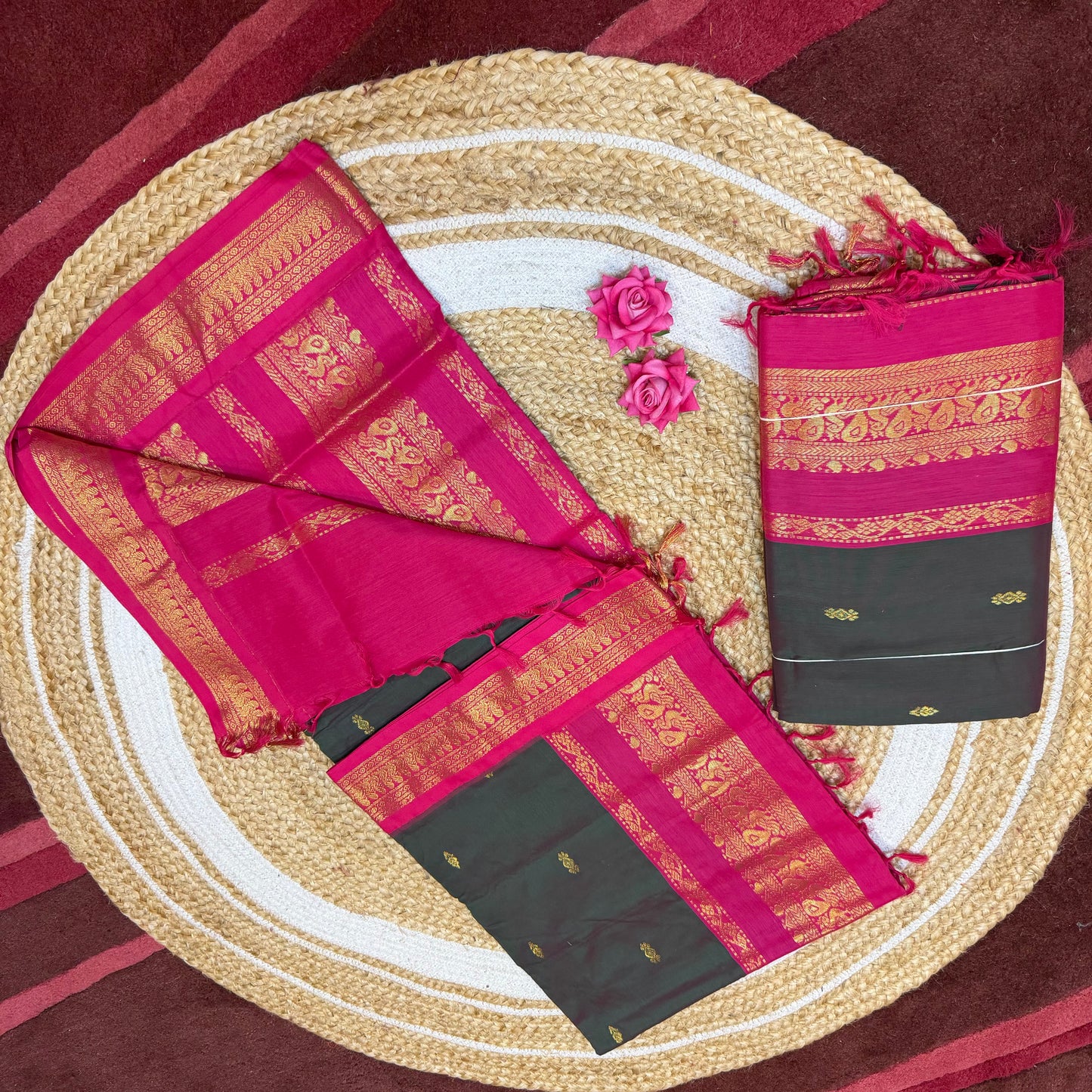 Kalyani Silk Cotton Sari South Indian Saree S140