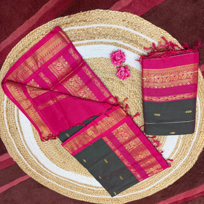Kalyani Silk Cotton Sari South Indian Saree S140