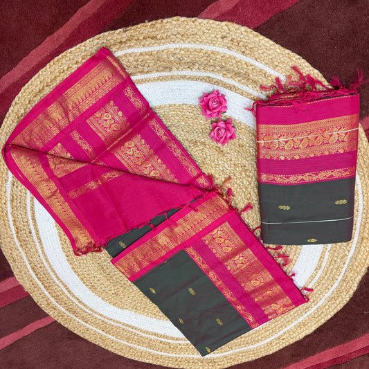 Kalyani Silk Cotton Sari South Indian Saree S140