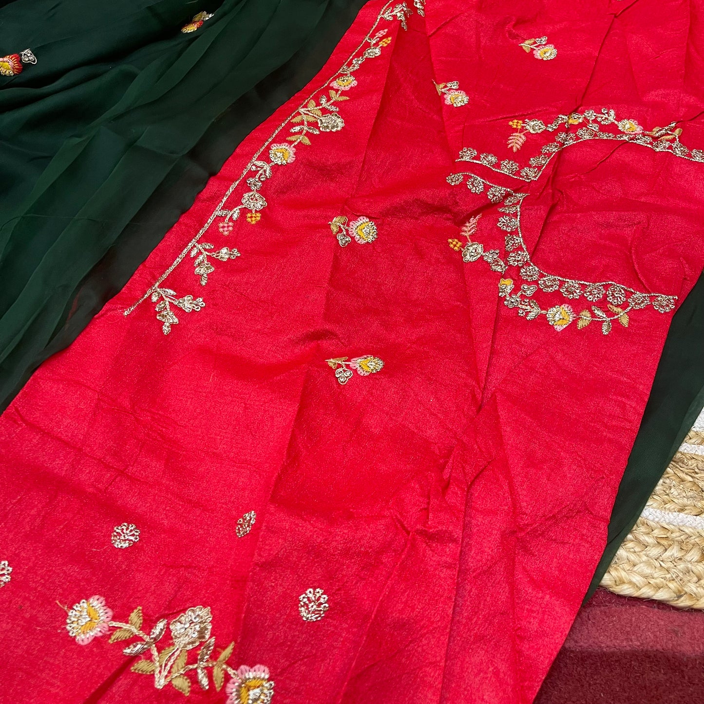 Sari Indian Fancy Party wear Teal Saree SAR12