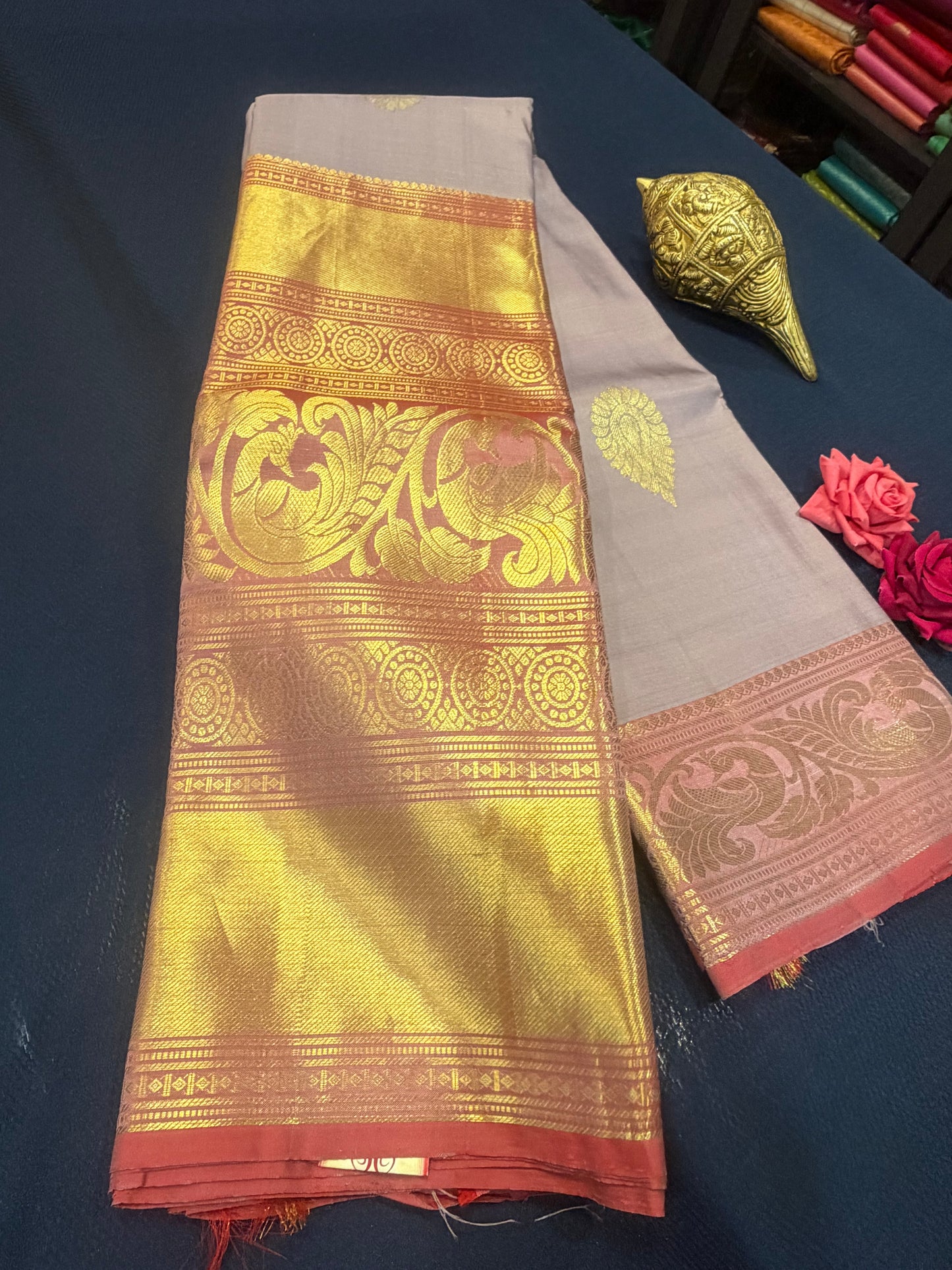 Kanchipuram Pure Silk Saree Kanjivaram Sari| SPK096