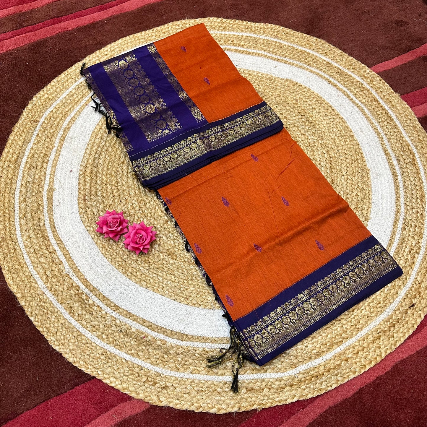 Kalyani Silk Cotton Traditional Sari South Indian Saree S140