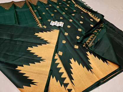 Kanchipuram Pure Silk Saree Bridal Indian Kanjivaram Sari SPK321