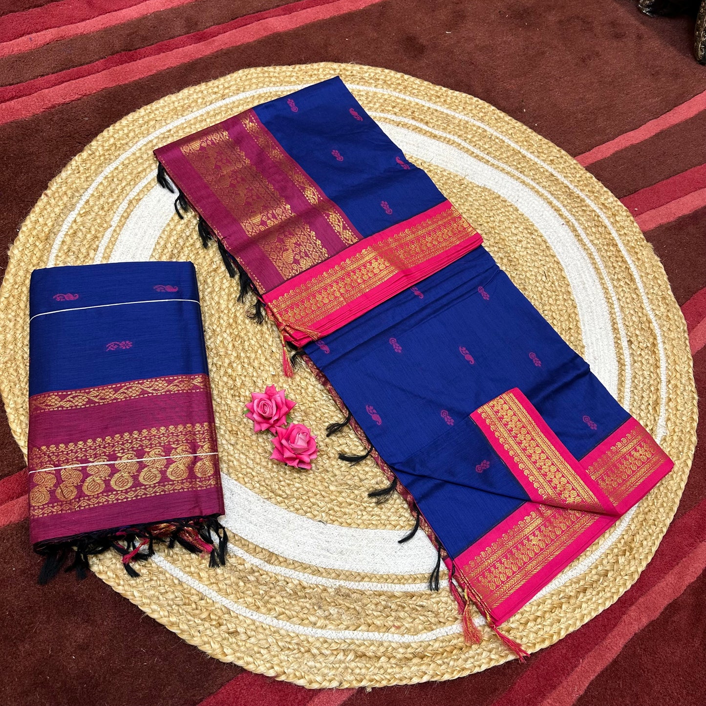 Kalyani Silk Cotton Traditional Sari South Indian Saree S140