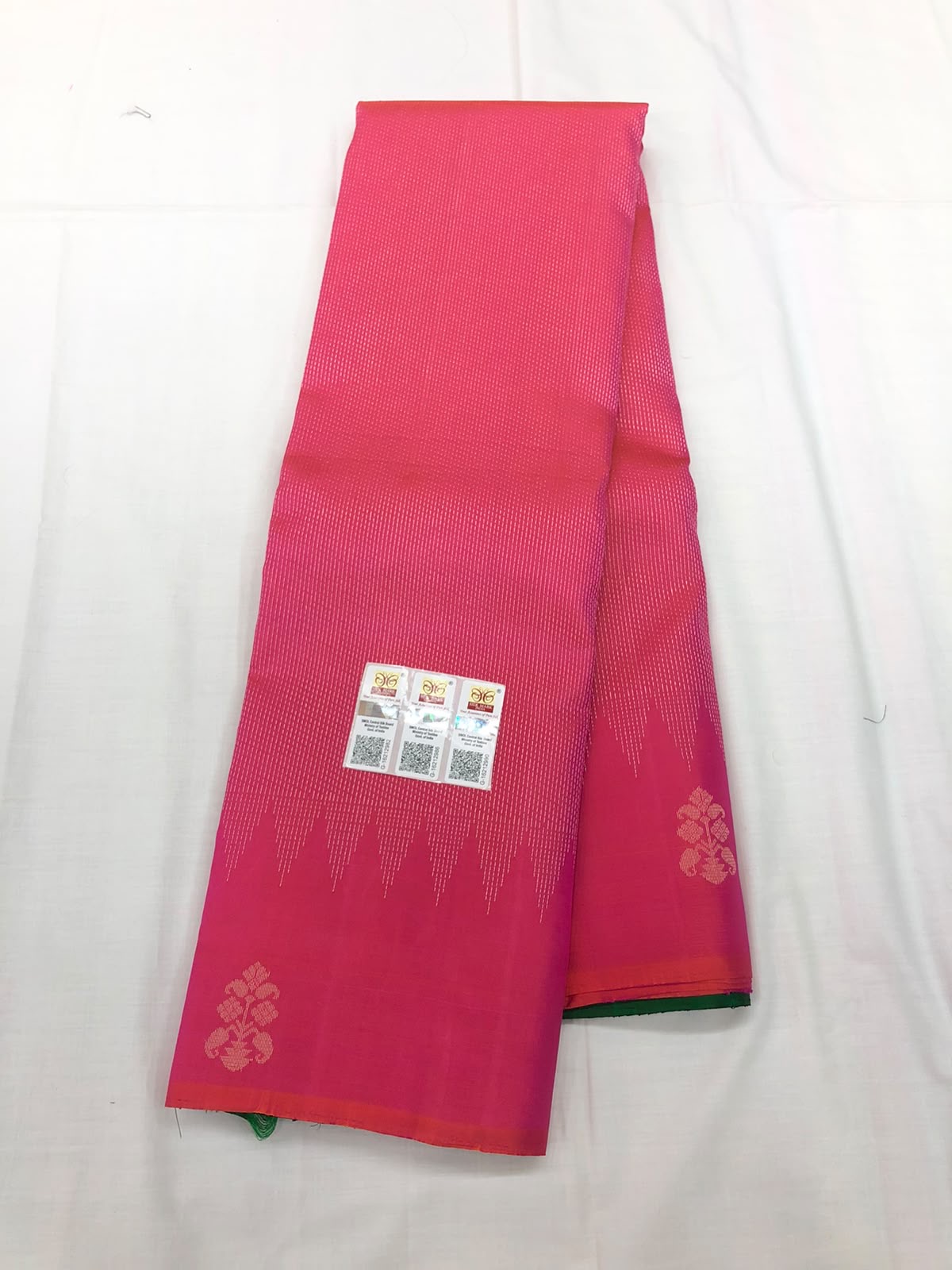 Kanchipuram Pure Silk Saree Bridal Indian Kanjivaram Sari SPK357
