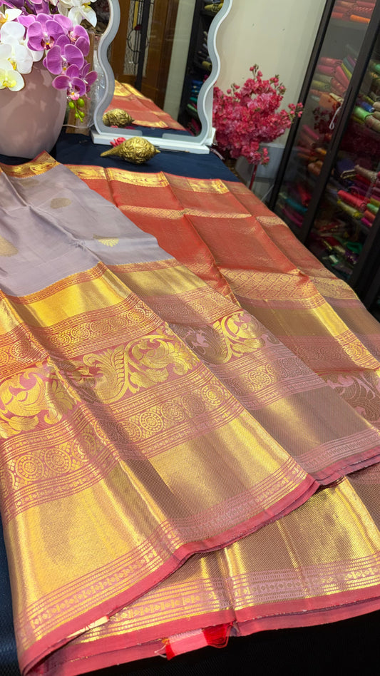 Kanchipuram Pure Silk Saree Kanjivaram Sari| SPK096