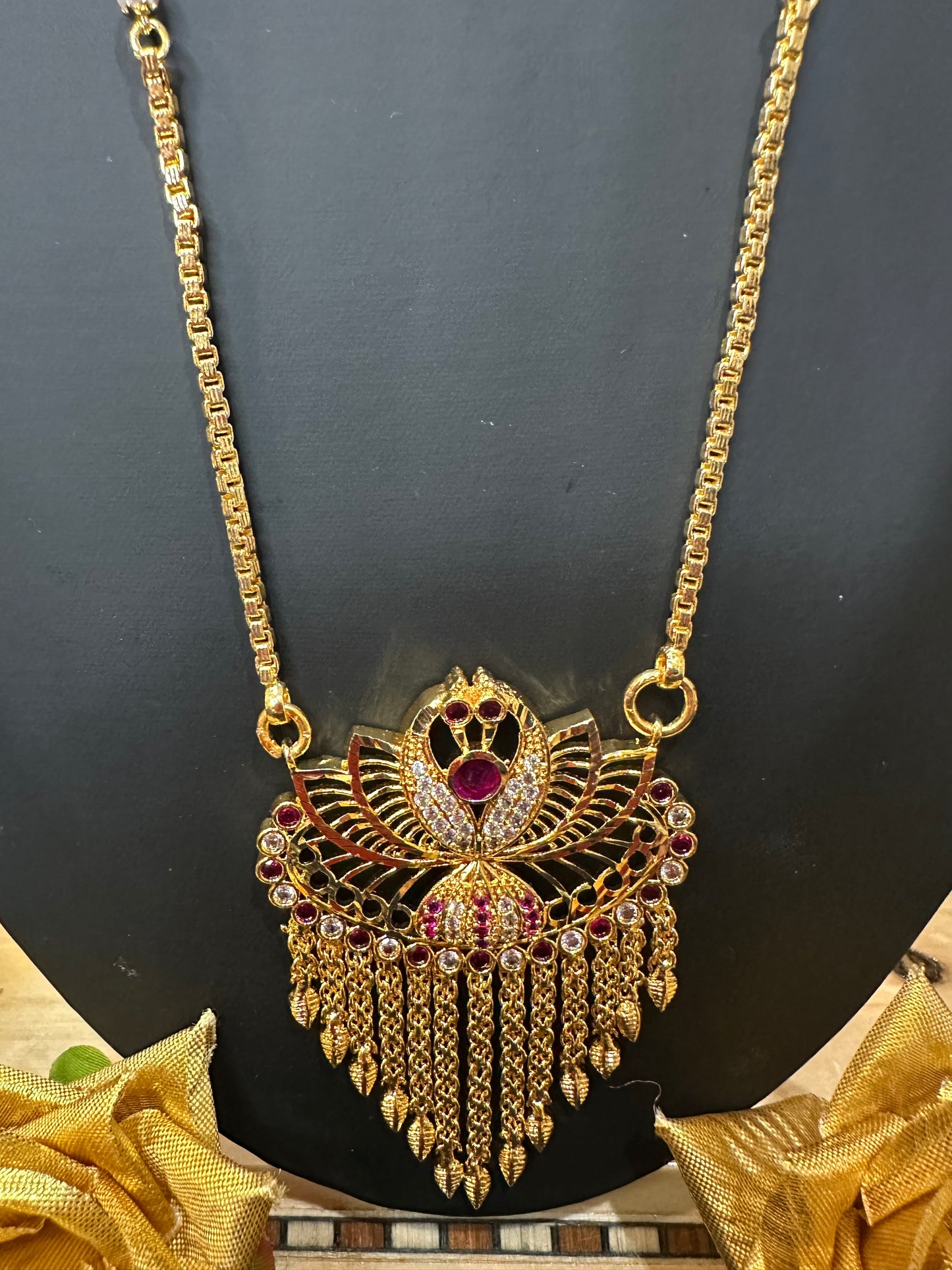 Impon Indian Necklace Pearls Pathakkam N17