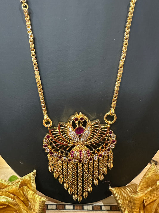 Impon Indian Necklace Pearls Pathakkam N17