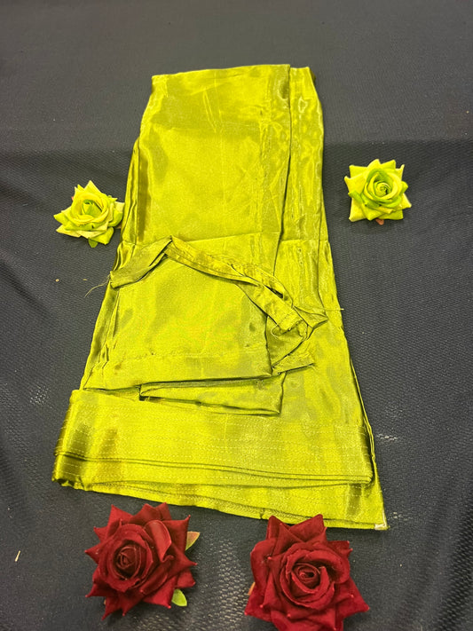 Petticoat Satin Underskirt Mehendi Green P1