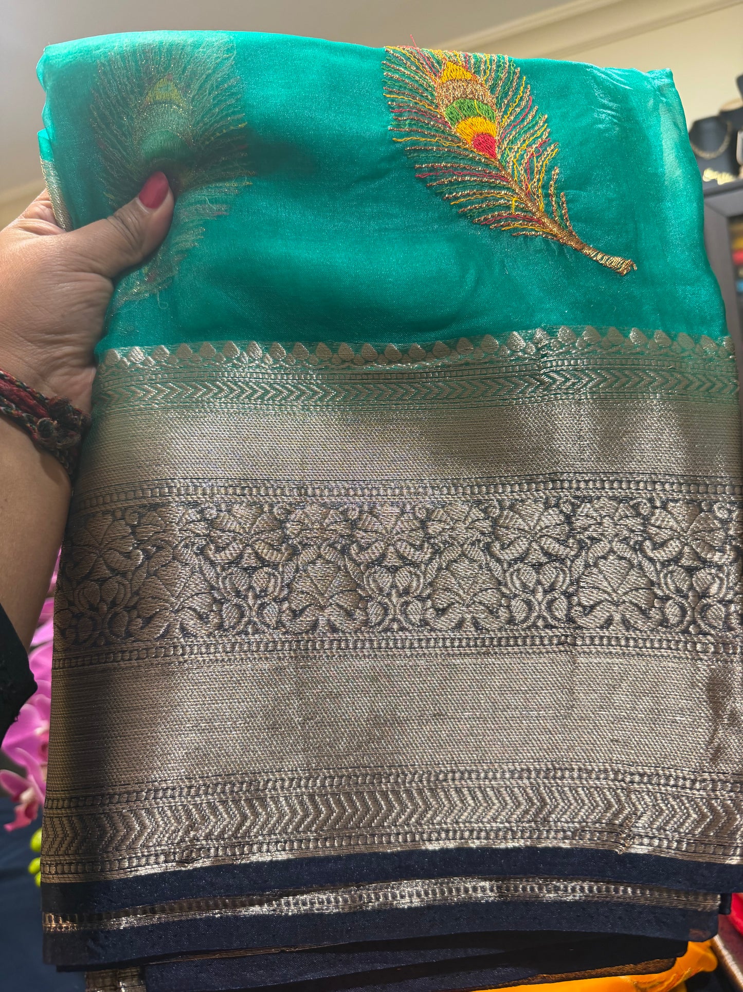 Sari Indian Bollywood Designer Party wear Saree Z11 Col 3 Green