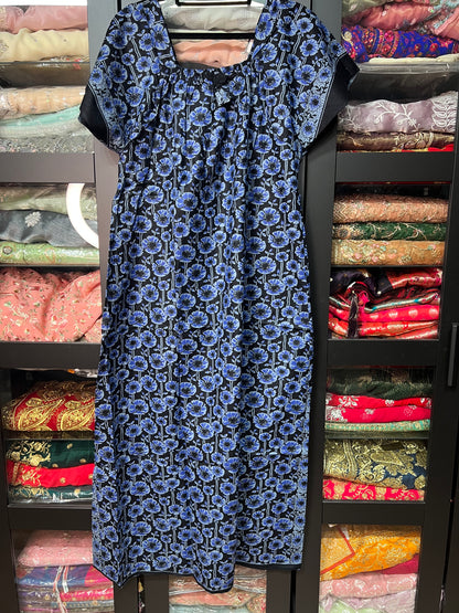 Free size Indian Cotton Nighty Nightgown NI27