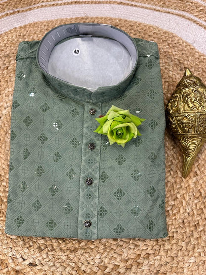 Yellow Men’s Kurta Indian Sherwani Bollywood outfit M15