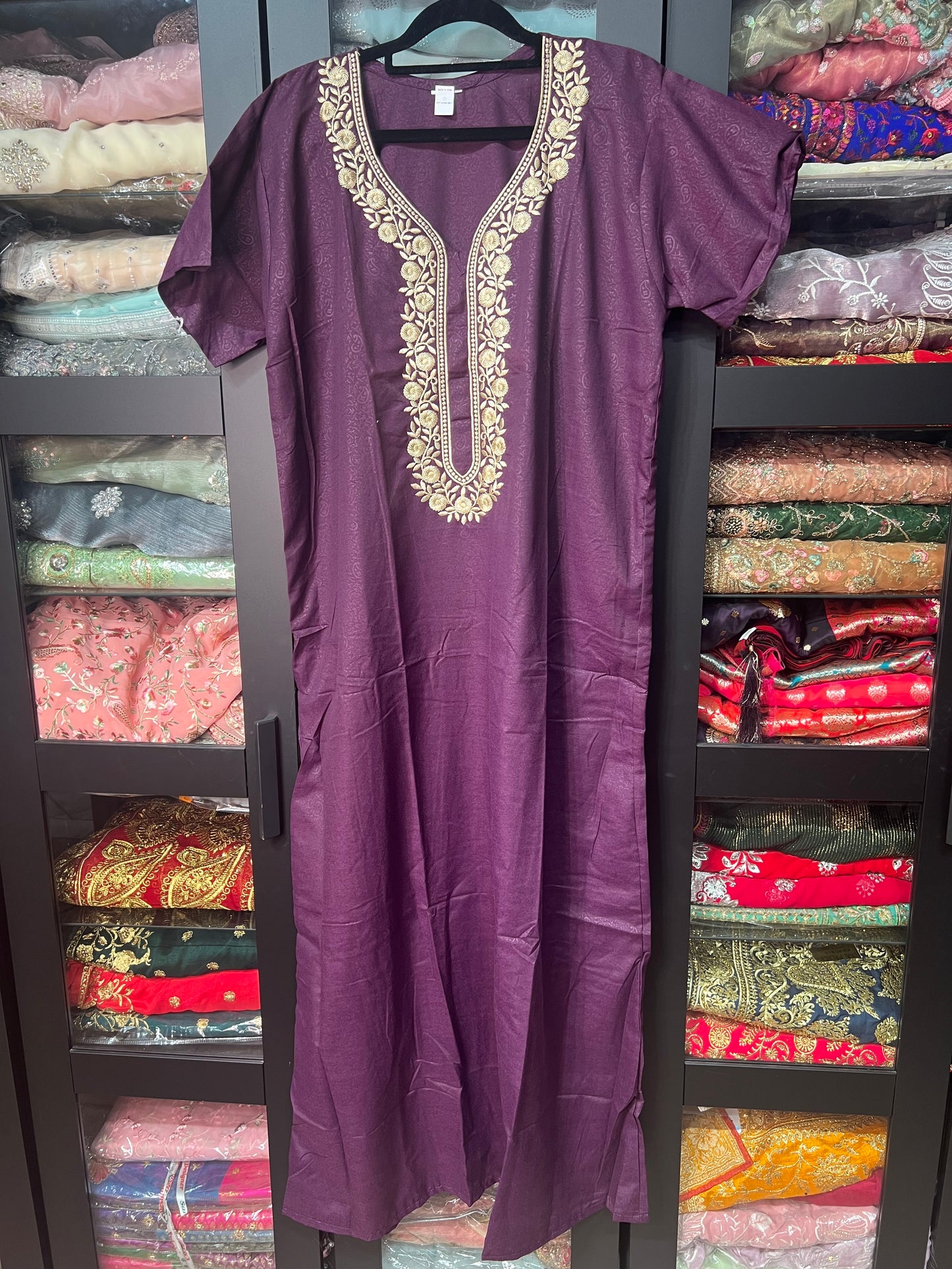 Free size Indian Cotton Nighty Nightgown NI12