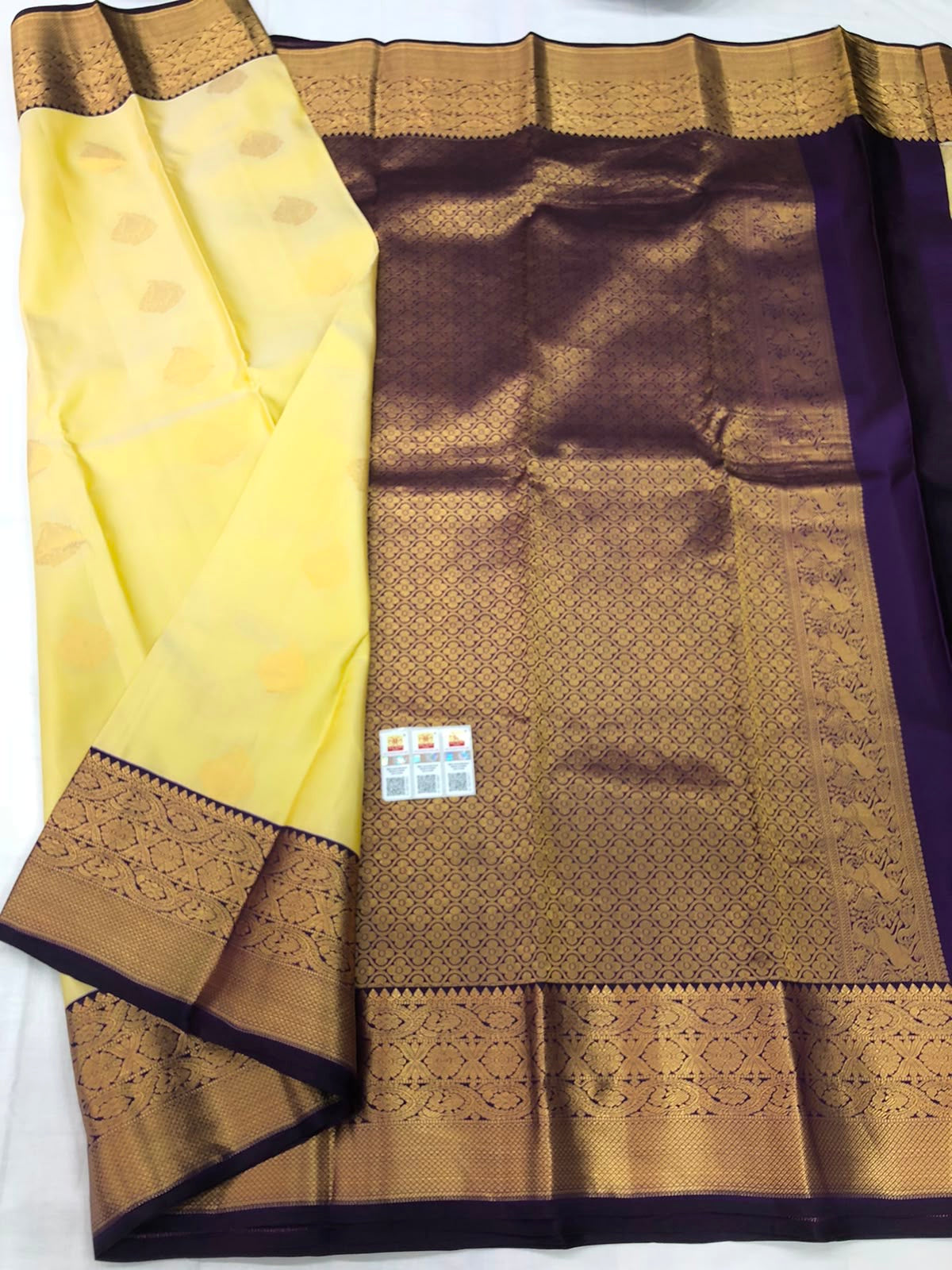 Kanchipuram Pure Silk Saree Bridal Indian Kanjivaram Sari SPK315