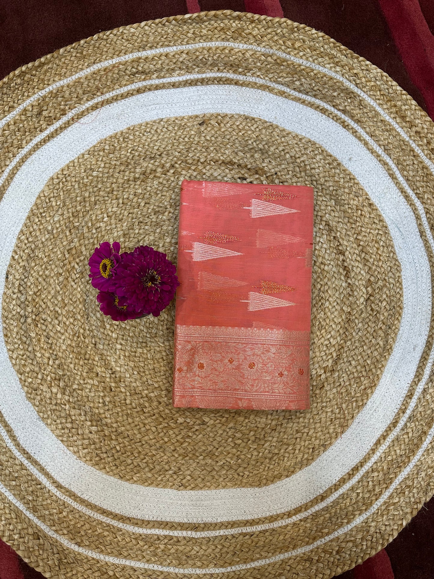 Orange Casual Sari Indian Saree S35