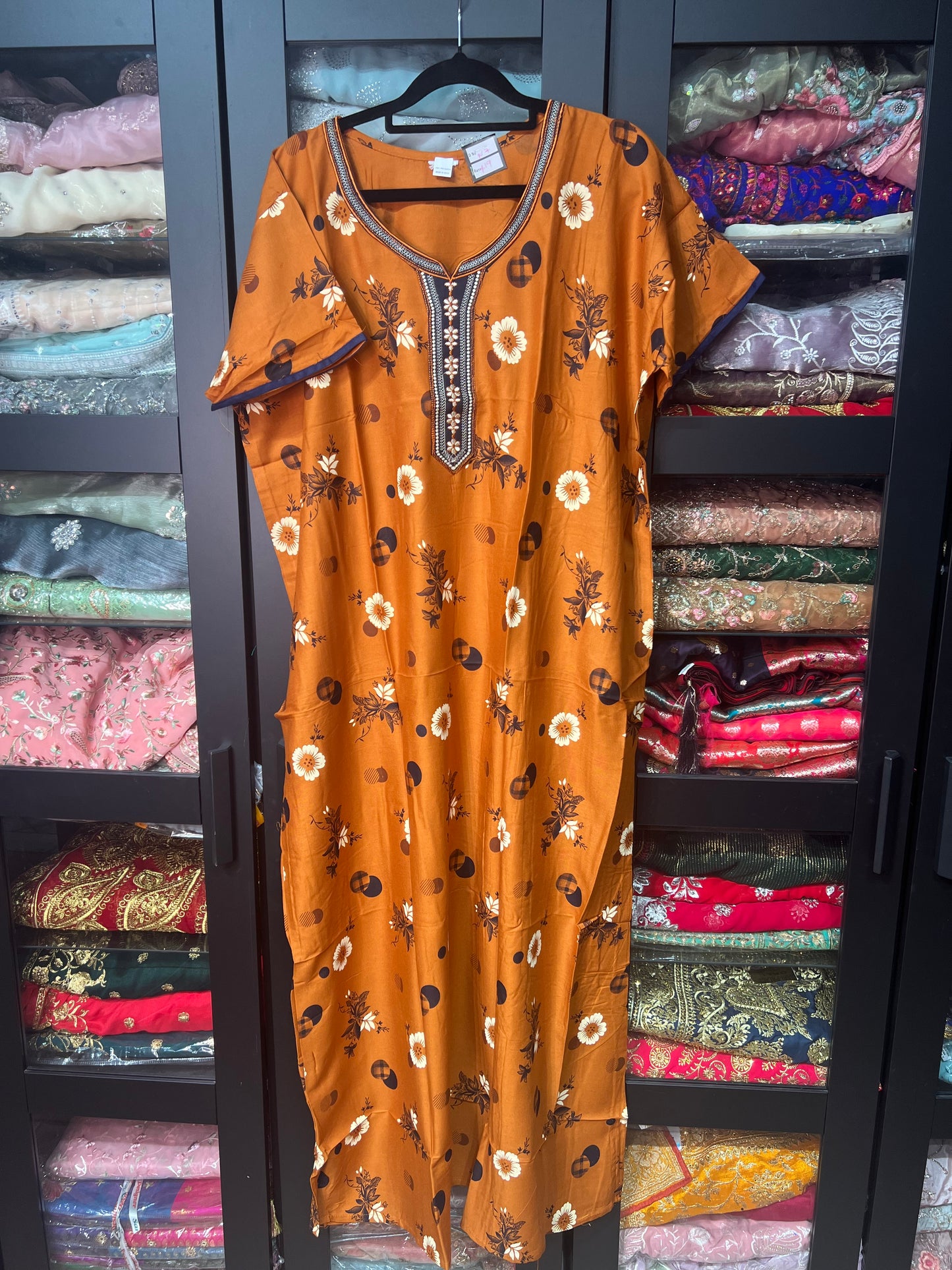 Free size Indian Cotton Nighty Nightgown NI7