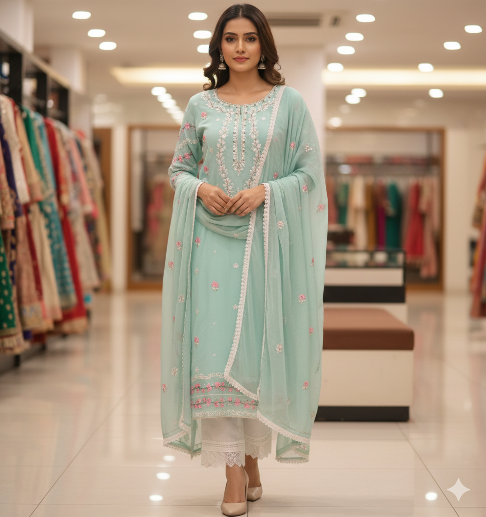 42” & 44” Indian Pakistani Suit Salwar Kameez SS26