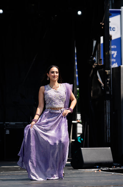 Small 36” Indian Lehenga Lavender Lehnga L2