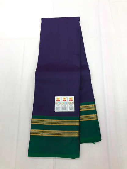 Vintage Kanchipuram Pure Silk Saree Bridal Indian Kanjivaram Sari SPK318