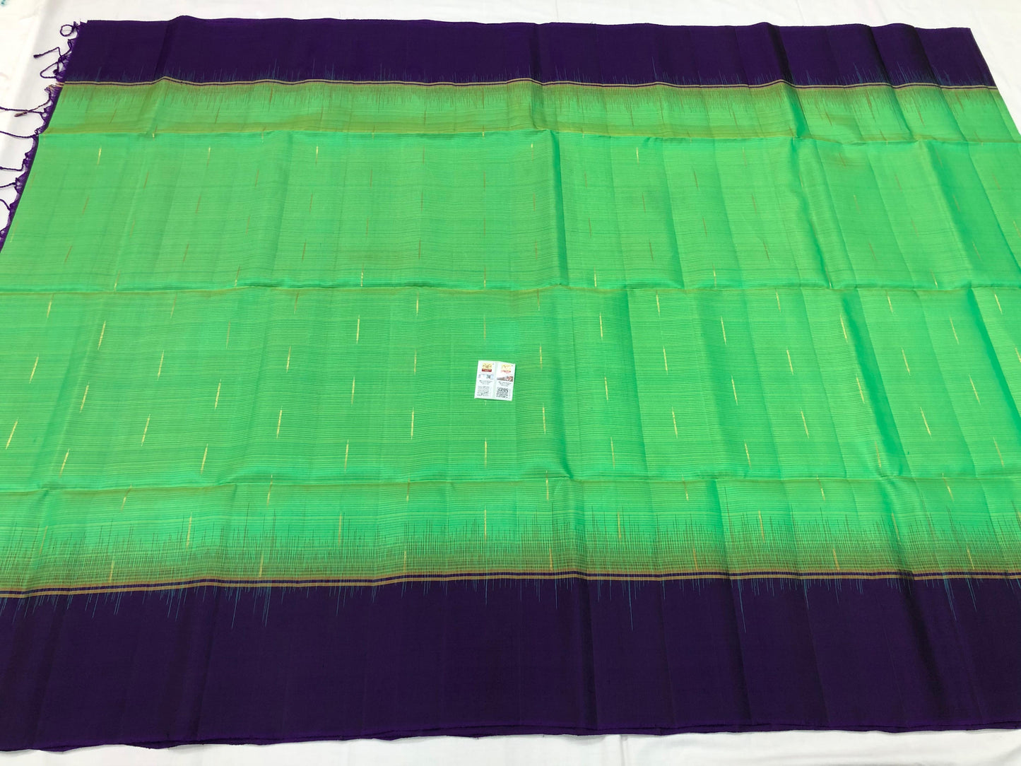Kanchipuram Pattu Soft Silk Indian Saree Pure Silk Sari Green| SS22