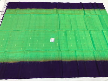Kanchipuram Pattu Soft Silk Indian Saree Pure Silk Sari Green| SS22