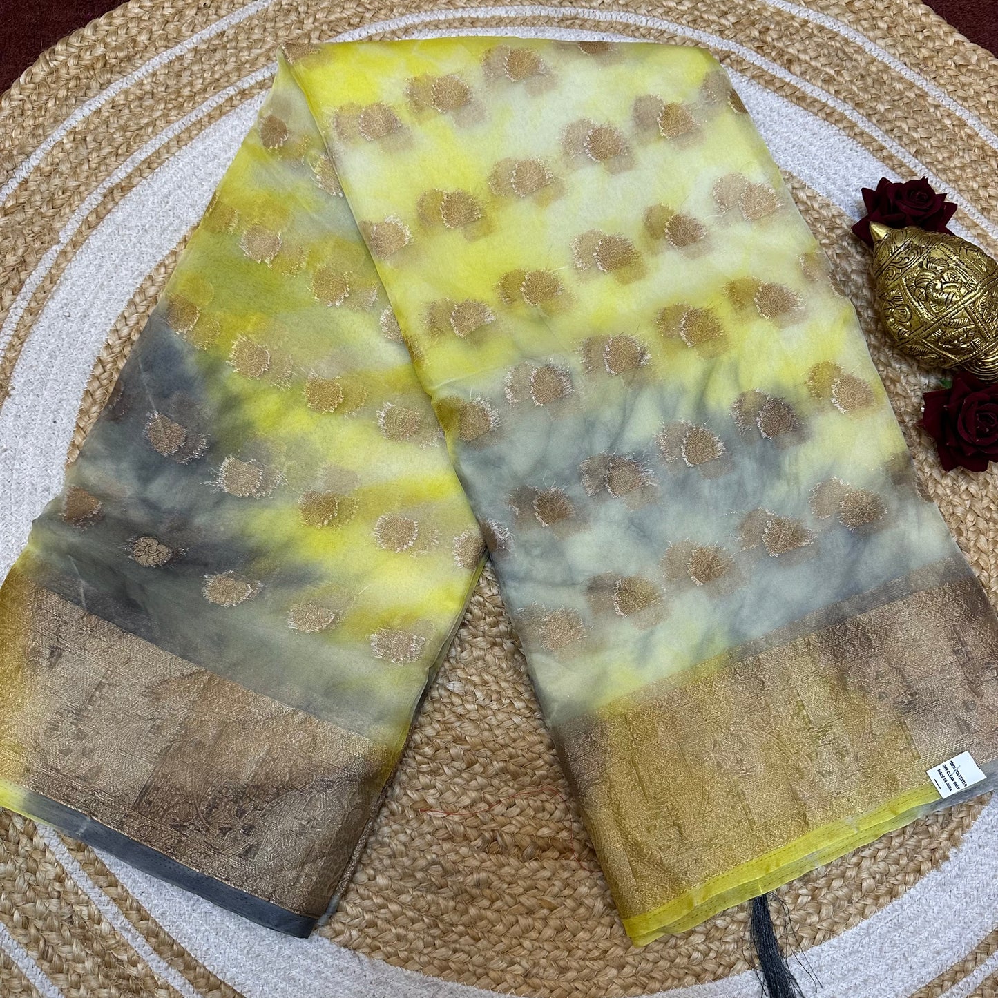 Sari Indian Fancy Casual wear Organza Banarasi Saree SAR6