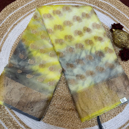 Sari Indian Fancy Casual wear Organza Banarasi Saree SAR6