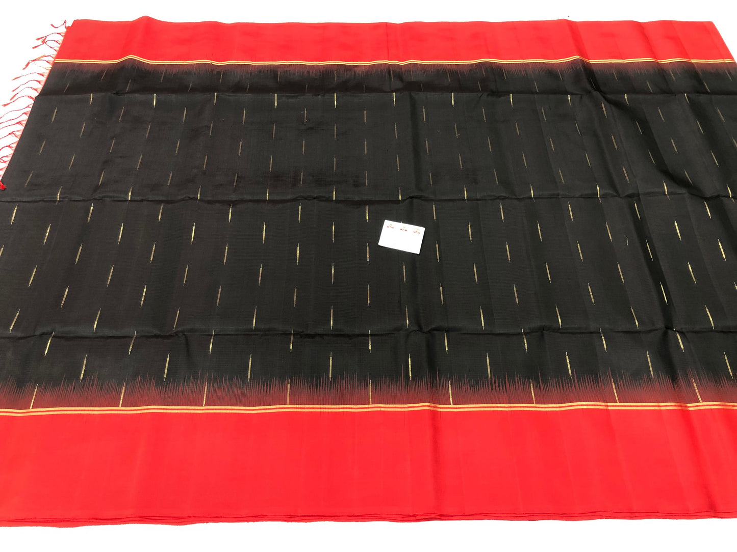 Kanchipuram Pattu Soft Silk Saree Pure Silk Sari Red Black| SS14
