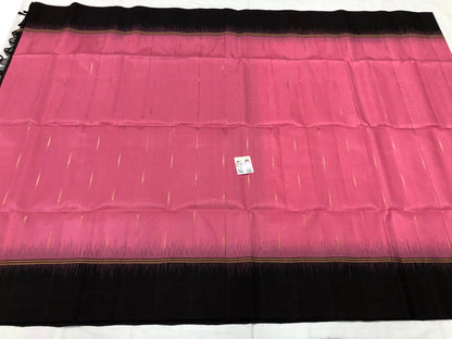 Pattu Soft Silk Indian Saree Pure Silk Sari Pink Brown SS47