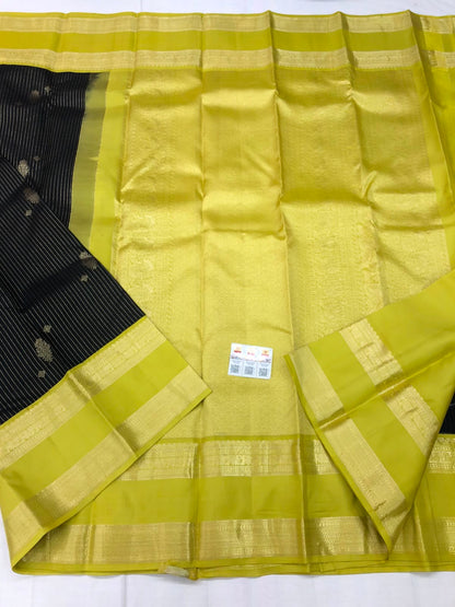 Vintage Kanchipuram Pure Silk Saree Bridal Kanjivaram Sari SPK305
