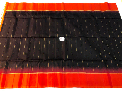 Pattu Soft Silk Indian Saree Pure Silk Sari Dark Brown SS36
