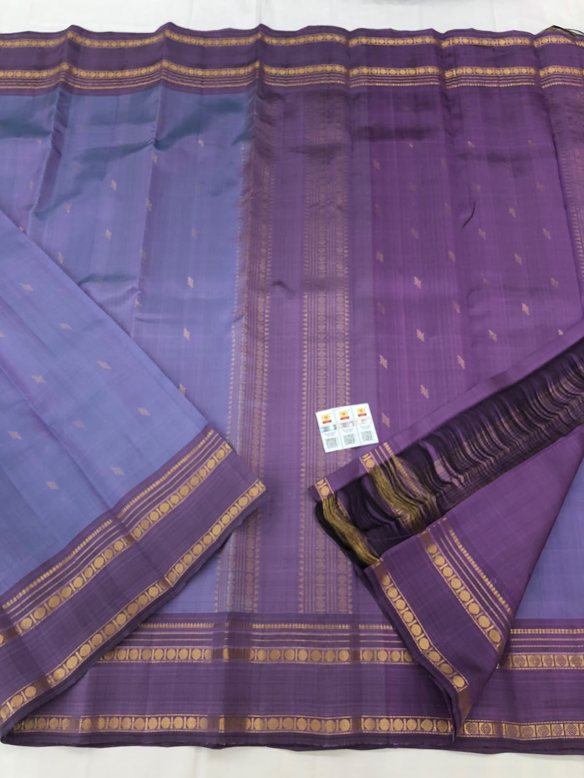 Vintage Kanchipuram Pure Silk Saree Bridal Indian Kanjivaram Sari SPK328