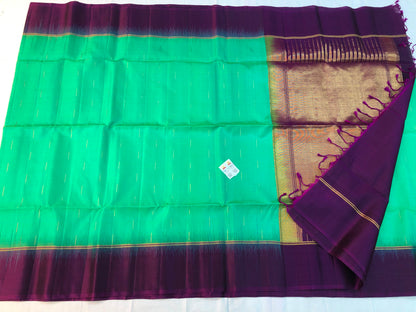 Pattu Soft Silk Indian Saree Pure Silk Sari Dark Green SS39