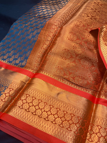 Sari Indian Bollywood Art Silk Greenish Blue Diwali Saree Z13 Col 4