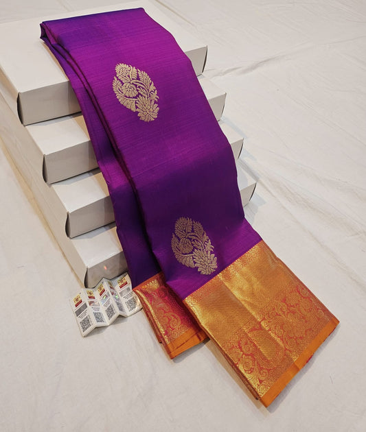 Kanchipuram Pure Silk Saree Bridal Kanjivaram Sari SPK276