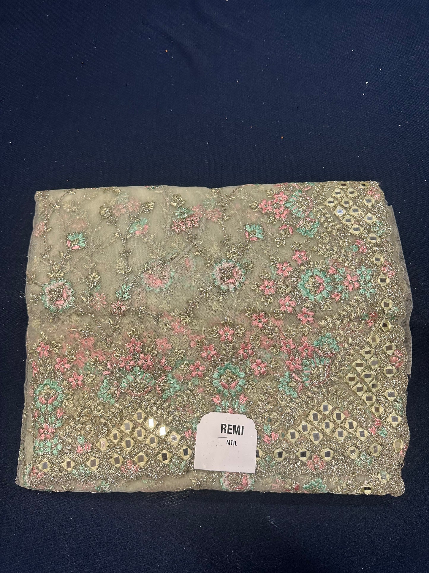 Pastel Green Fancy Party wear Net Sari Indian Saree S81