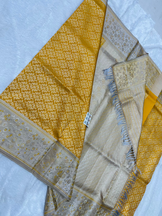 Bridal Kanchipuram Meenakari Pure Silk Saree Kanjivaram Sari SPK475