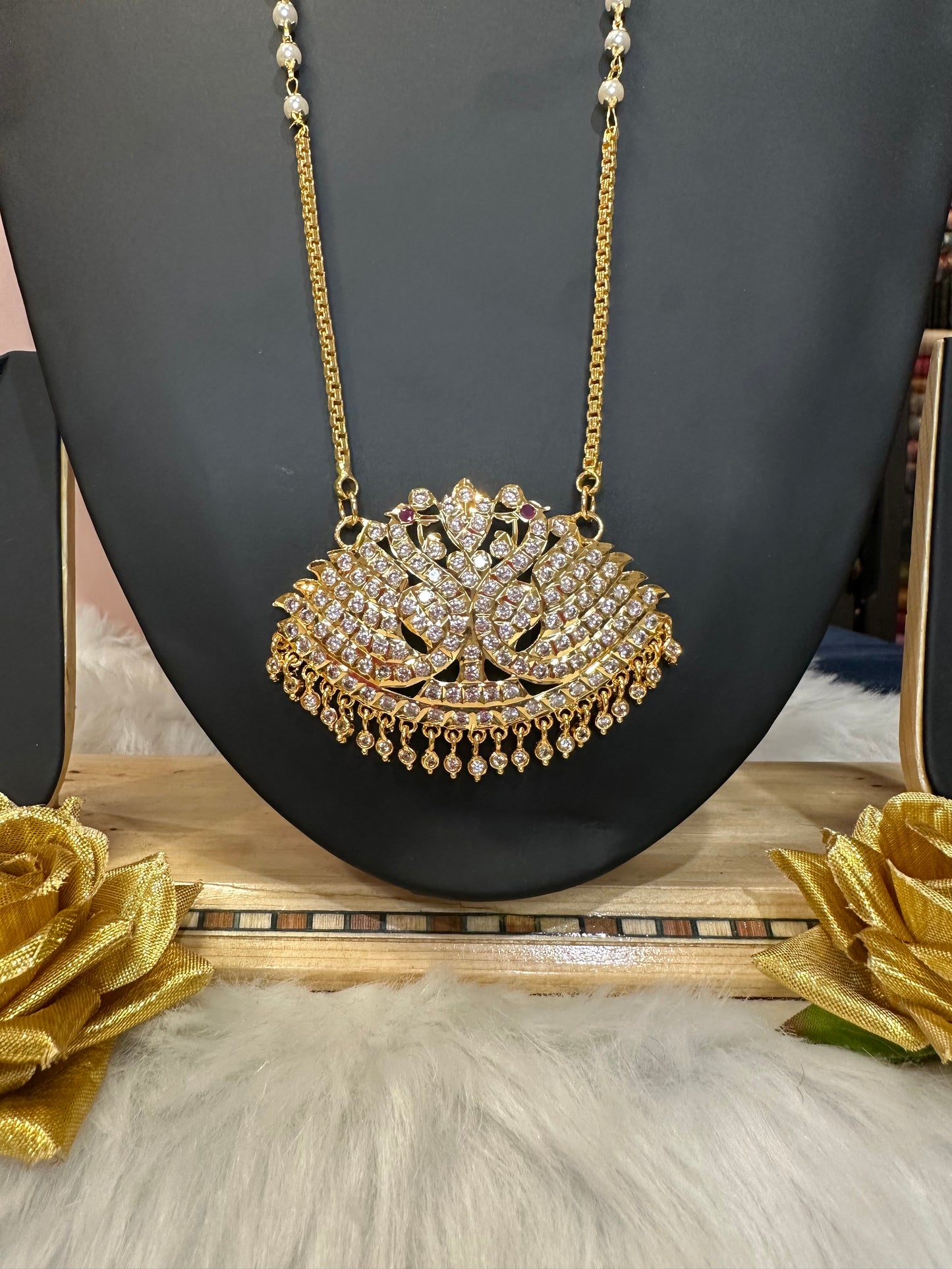 Impon Indian Necklace Annam Pathakkam Haram Wedding Jewellery N28