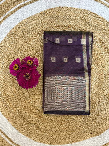 Purple Sari Indian Saree S42