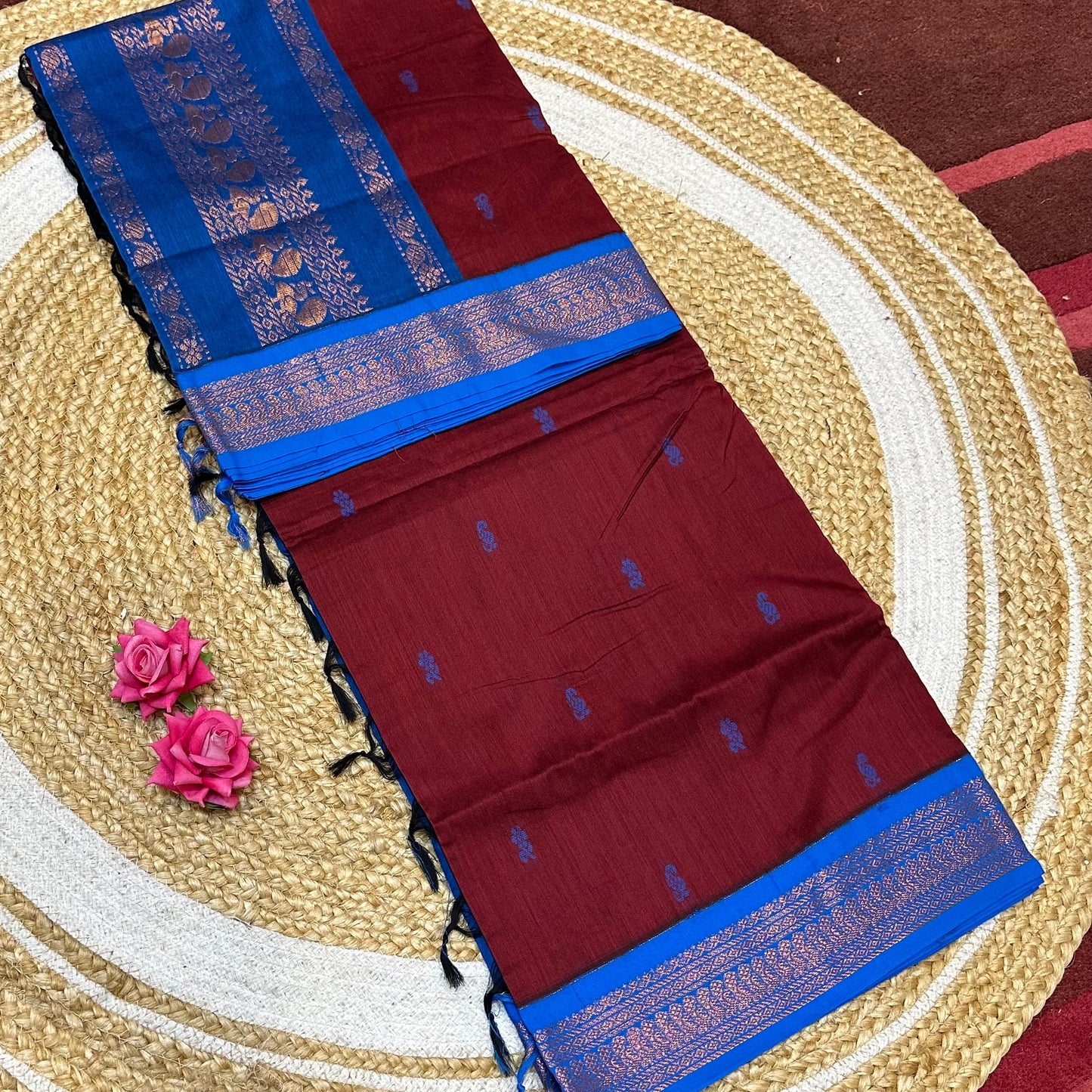 Kalyani Silk Cotton Traditional Sari South Indian Saree S140